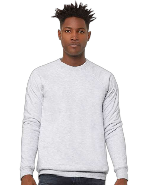 Molleton unisexe à col rond et manches raglan en tissu éponge