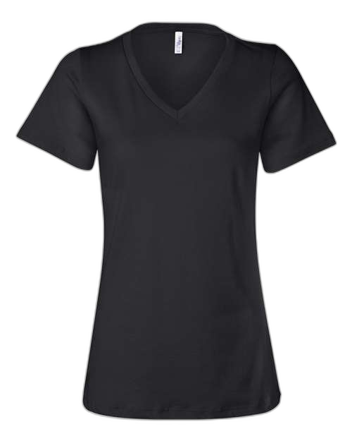T-shirt décontracté en jersey à col en V pour femmes