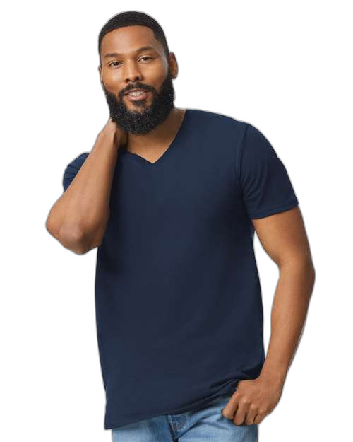 T-shirt Softstyle® col en V