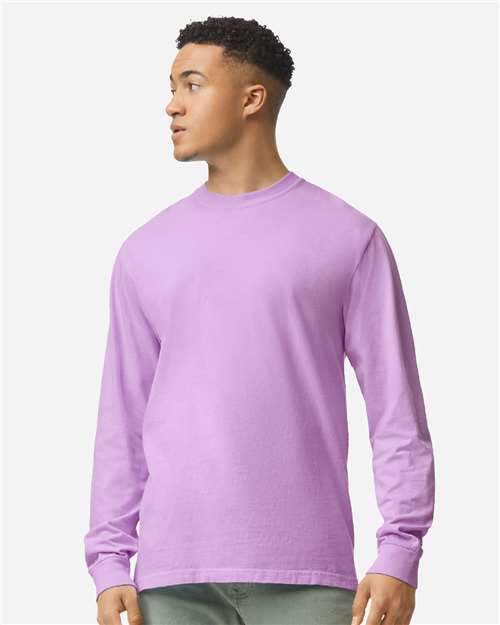 T-shirt manches longues épais teinté en pièce