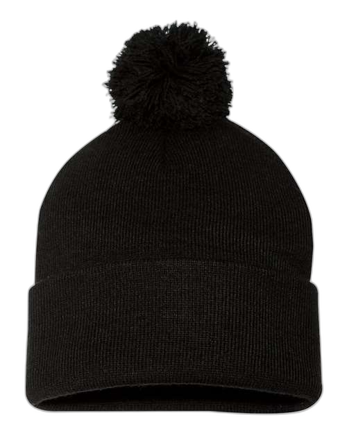 Tuque à pompon et revers 12"
