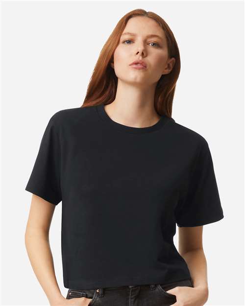T-shirt carré en jersey fin pour femmes