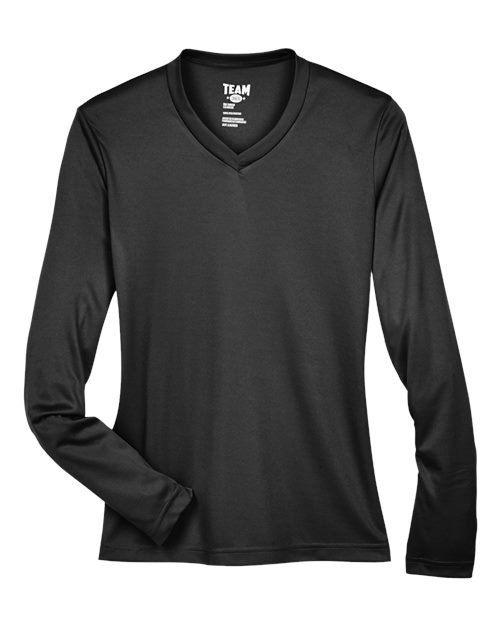 T-shirt à manches longues Zone Performance pour femmes - Black - Personnalisable Québec