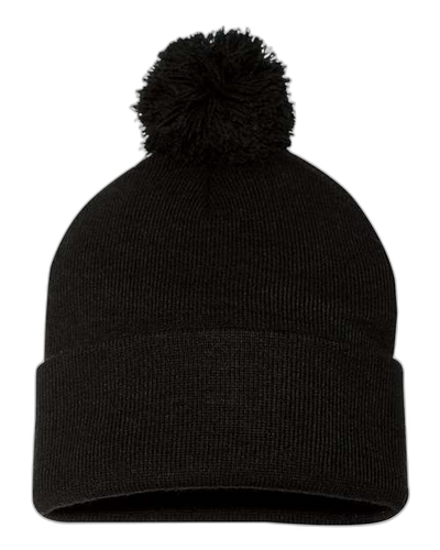 Tuque à pompon et revers 12"